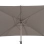 Parasol droit rectangulaire inclinable LOOMPA Café