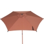 Parasol droit rond inclinable SOYA Acajou