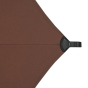 Parasol droit rond inclinable SOYA Acajou