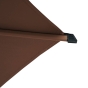 Parasol droit rond inclinable SOYA Acajou