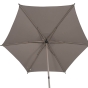 Parasol droit rond inclinable SOYA Café