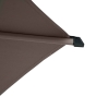 Parasol droit rond inclinable SOYA Café