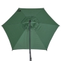 Parasol déporté rond MANOA Vert olive / Graphite