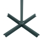 Parasol déporté rond MANOA Vert olive / Graphite