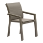 Fauteuil de jardin empilable ESSENTIA Noisette / Café