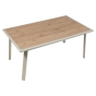 Table de jardin extensible rectangulaire PAVANE Malte / Argile