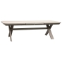 Table de jardin extensible rectangulaire VOLUPTY Sarrasin / Café
