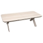 Table de jardin extensible rectangulaire VOLUPTY Sarrasin / Café