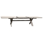 Table de jardin extensible rectangulaire VOLUPTY Sarrasin / Café
