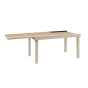 Table de jardin extensible rectangulaire PIAZZA Epeautre / Argile