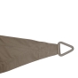 Voile d'ombrage triangulaire ELYORA Gris Ardoise