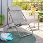 Chilienne de jardin empilable pliable MIRAEL Noisette / Café