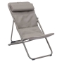 Chilienne de jardin empilable pliable MIRAEL Noisette / Café