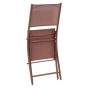 Lot de 4 chaises de jardin pliante MODULA Acajou