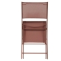 Lot de 4 chaises de jardin pliante MODULA Acajou