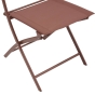 Lot de 4 chaises de jardin pliante MODULA Acajou