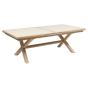 OFFRE SPECIALE : Table de jardin Axiome Extensible 10p Argile / Honey + 6 Fauteuils AXANT Lin/Honey