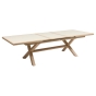 OFFRE SPECIALE : Table de jardin Axiome Extensible 10p Argile / Honey + 6 Fauteuils AXANT Lin/Honey