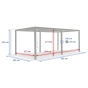 OFFRE SPECIAL Pergola EVONIS 6x3 + 2 Stores