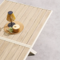 OFFRE SPECIALE : Table de jardin Axiome Extensible 10p Lin et Argile + 6 Fauteuils Essentia Lin / Argile