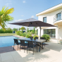 PARASOL EQUADOR 4X3M ANODISE / ARDOISE