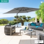 Parasol Décentré Eléa 4x3M Inclinable Olifen Anthracite