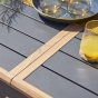 Table de jardin extensible AXIOME Graphite & Honey