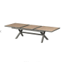 OFFRE SPÉCIALE : Table extensible Axiome Honey / Praline 12 pers + 8 fauteuils Essentia Wenge / praline