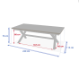 OFFRE SPECIALE : Table de jardin Axiome Extensible 10p Lin et Argile + 6 Fauteuils Essentia Lin / Argile