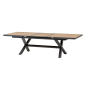 OFFRE SPECIALE : Table de jardin extensible AXIOME Effet bois Noix & Graphite + 6 Fauteuils Essentia Graphite