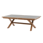OFFRE SPECIALE : Table de jardin Extensible AXIOME Graphite & Honey + 6 Fauteuils Essentia Graphite