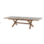 OFFRE SPECIALE : Table de jardin Extensible AXIOME Graphite & Honey + 6 Fauteuils Essentia Graphite