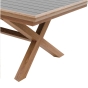 OFFRE SPECIALE : Table de jardin Extensible AXIOME Graphite & Honey + 6 Fauteuils Essentia Graphite