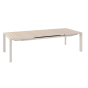 OFFRE SPECIALE : Table de jardin extensible ÉVASION Effet bois Lin / Argile + 6 Fauteuils Essentia Lin / Argile