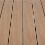 OFFRE SPECIALE : Table de jardin extensible ÉVASION Effet bois Honey / Graphite + 6 Fauteuils Essentia Graphite