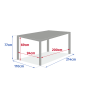 OFFRE SPECIALE : Table de jardin extensible ÉVASION Effet bois Honey / Graphite + 6 Fauteuils Essentia Graphite