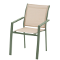 OFFRE SPECIALE : Table de jardin DILORS Extensible 10p Lin / Laurier + 6 Fauteuils Essentia Lin / Laurier
