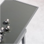 OFFRE SPÉCIALE : Table de jardin extensible Verre Piazza 10 pers + 6 fauteuils Piazza Anthracite & Graphite