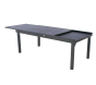 OFFRE SPÉCIALE : Table de jardin extensible Piazza graphite 12 pers + 8 fauteuils Piazza Anthracite & Graphite