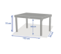 OFFRE SPÉCIALE : Table Extensible Piazza 10 pers Argile + 6 fauteuils Piazza Lin / Argile
