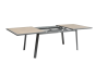 OFFRE SPECIALE : Table de jardin PAVANE Extensible 10p Truffe/Graphite + 6 Fauteuils Essentia Graphite