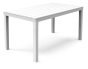 Table imitation bois - 138 x 78 x H 72 cm - Blanc