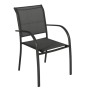 OFFRE SPÉCIALE : Table de jardin extensible PAVANE 10p Graphite + 6 fauteuils Piazza Anthracite/Graphite 