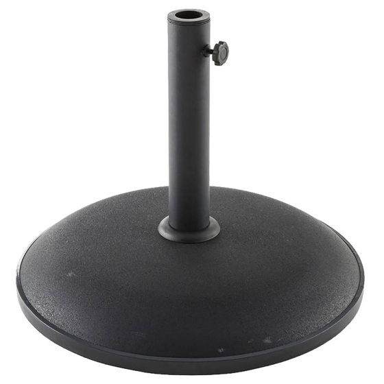 Pied de parasol rond Noir