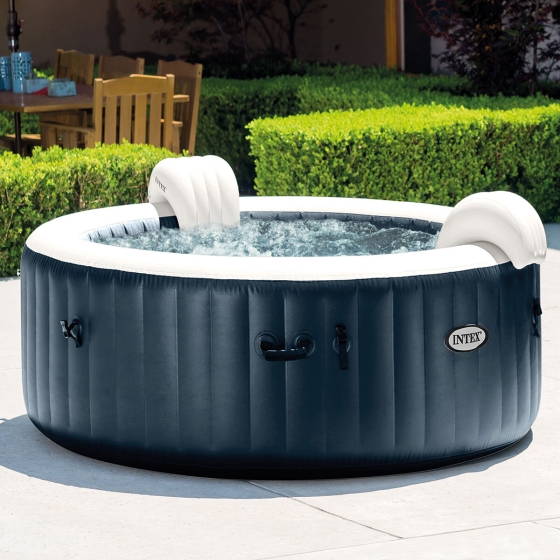 Spa gonflable rond bleu marine 6P