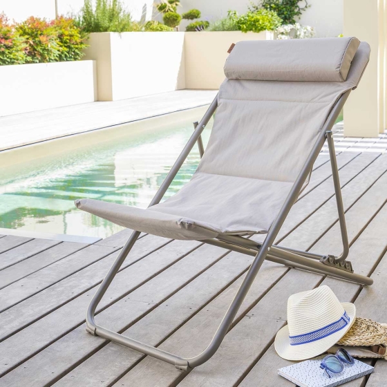Chilienne de jardin pliante Jubba Noisette & Praline