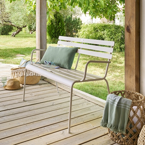 Banc de jardin GREENSBORO Argile