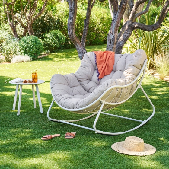 Fauteuil à bascule PAOPAO Argile