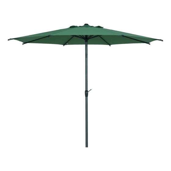Parasol droit rond LOOMPA Vert olive / Graphite
