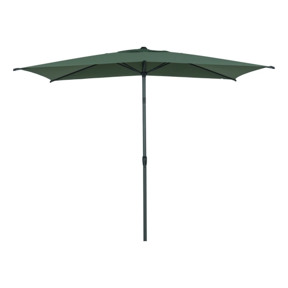 Parasol droit rectangulaire LOOMPA Vert olive / Graphite